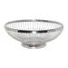 Service Ideas WBBO9PS 9" Oval Wire Basket w/ Weighted Base, Polished Stainless, Silver