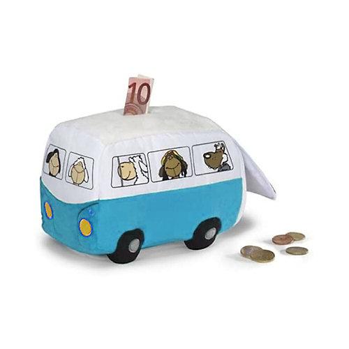 Spardose Plüsch-Spardose - Jolly Mäh Bus (blau) mehrfarbig
