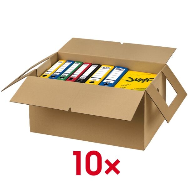 Elba 10er-Pack Umzugskartons 1-wellig 68,2 x 36,0 x 35,0 cm braun Image