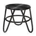 Pertessa Modern Bohemian Black Finished Rattan End Table