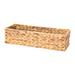 Water Hyacinth Rectangular Storage Basket - 5.9"L x 15.8"W x 3.7"H