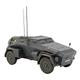 ICM Baby Boys 35111_Sd.Kfz. 247 AUSF.B with Crew_1:35 Plastikmodellbausatz, Schwarz, M