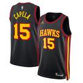 "Atlanta Hawks Jordan Statement Edition Swingman Jersey - Noir - Clint Capela - Unisexe - Homme Taille: S"