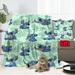 Anime Stitch Blankets With Pillow Cover Warm Cozy Flannel Blankets For Bedding Couch Living Room