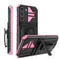 for Samsung Galaxy S21 FE Case - Heavy Duty Phone Holster with Belt Clip | with Kickstand | Shockproof Dual Layer Protective | Drop Protection Hybrid Case for Samsung Galaxy S21 FE Pink