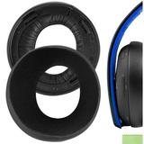 Geekria Comfort Replacement Ear Pads for Sony PlayStation Gold Wireless Stereo CECHYA-0083 Headphones Ear Cushions Headset Earpads Ear Cups Cover Repair Parts (Black)