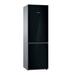 Bosch 800 Series 23" Bottom Freezer Refrigerator 10.3 cu. ft. Refrigerator, Glass in Black | 72.875 H x 23.625 W x 26.25 D in | Wayfair B10CB81NVB