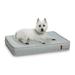 Tucker Murphy Pet™ Cru Plush Lounger Dog Bed Polyester/Recycled Materials in Blue | 30 W x 20 D in | Wayfair B5A335EB2B244FEAA4CCDE8507DBB9FB