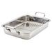 Farberware Classic Traditions Roaster/Roasting Pan w/ Rack, 17-Inch X 12.25-Inch, in Gray | 4.25 H x 19.5 W x 17 D in | Wayfair 48563