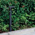 inowel Solar Outdoor Light Dusk to Dawn Solar Pathway Light Wireless LED Tall Street Light IP54 Waterproof Aluminium/ in Black/Gray | Wayfair