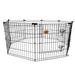 KennelMaster® 8-Panel Exercise Pet Pen Metal in Black | 24 H x 24 W x 42 D in | Wayfair EX8PEN2424