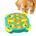 Modern Depo Pets Slow Feeder Plastic (affordable option) in Orange/Blue | 2.48 H x 10.94 W x 10.94 D in | Wayfair MD06-DTFD01-YB