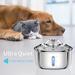Ochine Pet Fountain Automatic Water Dish Metal/Stainless Steel (easy to clean) in Gray/Pink/White | 5.8 H x 10.2 W x 2.8 D in | Wayfair