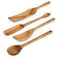 Rachael Ray Tools & Gadgets Wooden Kitchen/Cooking Utensil Set, 4 Piece Wood in Brown | Wayfair 48612
