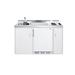 Summit Appliance Freestanding Mini Fridge w/ Freezer Metal in White | 40 H x 59.18 W x 24 D in | Wayfair C60EL