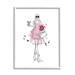 Stupell Industries Glam Fashion Party Girl Giclee Art By Alison Petrie Wood in Black/Brown/Pink | 20 H x 16 W x 1.5 D in | Wayfair ar-447_wfr_16x20