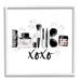 Stupell Industries Xoxo Various Glam Makeup Giclee Art By Alison Petrie Wood in Black/Brown/Pink | 12 H x 12 W x 1.5 D in | Wayfair