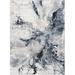 Black/Blue 94 W in Area Rug - Wade Logan® Dittmer Abstract Navy/Ivory Area Rug | Wayfair 63AAB46275E4479C9CF32D7D744B953E