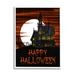 The Holiday Aisle® Happy Halloween Haunted House by The Saturday Evening Post - Graphic Art on in Black/Brown/Red | 30 H x 24 W x 1.5 D in | Wayfair
