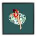 Stupell Industries Stylish Woman Pool Float Giclee Art By Amelia Noyes Canvas in Green/Red | 17 H x 17 W x 1.5 D in | Wayfair ar-406_fr_17x17