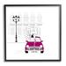 Stupell Industries Fashion Brand Shopping Town Giclee Art By Alison Petrie Canvas in Black/Pink/White | 24 H x 24 W x 1.5 D in | Wayfair