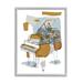 Stupell Industries Urban Town Grand Piano Giclee Art By Melissa Wang Canvas in Black/Brown/Gray | 20 H x 16 W x 1.5 D in | Wayfair ar-248_fr_16x20