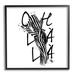Stupell Industries Modern Glam Ooh La La Giclee Art By Alison Petrie Wood in Black/Brown/White | 24 H x 24 W x 1.5 D in | Wayfair ar-412_fr_24x24