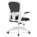 Inbox Zero Ergonomic Mesh Home Office Task Chair Upholstered/Mesh, Nylon in Black/Brown | 41 H x 25 W x 17 D in | Wayfair