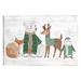 Stupell Industries Winter Wildlife Animals Snowflakes Wall Plaque Art By The Saturday Evening Post in Brown/Green/White | Wayfair ar-680_wd_10x15