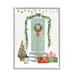 The Holiday Aisle® Christmas Presents Wreath Doorstep by Victoria Barnes - Graphic Art on Wood in Brown/Green/Red | 14 H x 11 W x 1.5 D in | Wayfair