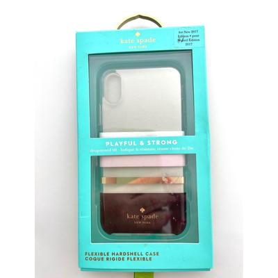 Kate Spade Cell Phones & Accessories | Kate Spade Iphone - 2017 Edition Iphone Xs - Clear Case With Stripes- New | Color: Black/Pink | Size: Iphone Xs