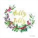 The Holiday Aisle® Holly Jolly Cardinal Wreath by Seven Trees Design - Wrapped Canvas Print Canvas | 20 H x 20 W x 1.25 D in | Wayfair