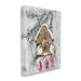 Stupell Industries Holiday Stockings Birdhouse Perched Canvas Wall Art By Stella Chang Canvas in Brown/Gray/Red | 20 H x 16 W x 1.5 D in | Wayfair