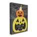 Stupell Industries Boo To You Fun Jack-O-Lanterns Canvas Wall Art By Lisa Barlow Canvas in Gray/Orange/Yellow | 20 H x 16 W x 1.5 D in | Wayfair