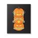 Stupell Industries Hear See Speak No Evil Pumpkins Canvas Wall Art By Linda Birtel Canvas in Black/Orange | 30 H x 24 W x 1.5 D in | Wayfair