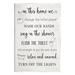 Stupell Industries In This Home Bathroom Rules Wall Plaque Art By Natalie Carpentieri in Black/Gray | 15 H x 10 W x 0.5 D in | Wayfair