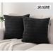 SR-HOME 2 Packs Decorative Throw Pillow Covers For Living Room Couch Bed Sofa, Rustic Farmhouse Boho Home Decor in Black | 20 H x 20 W in | Wayfair