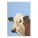 Stupell Industries Blue Farm Cow Portrait Wall Plaque Art By Regina Moore in Blue/Brown | 19 H x 13 W x 0.5 D in | Wayfair ar-349_wd_13x19