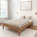 Wade Logan® Arikah Solid Wood Platform Bed Wood in Black | 14 H x 56 W x 77.5 D in | Wayfair 4F9E6407FCD44A02B3AC668930616F1A
