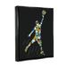 Bungalow Rose Patterned Basketball Player Ball by Arrolynn Weiderhold - Floater Frame Graphic Art on Canvas in Black/Orange/White | Wayfair