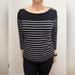 Ralph Lauren Tops | Black And White Striped Sweater | Color: Black/White | Size: L