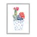 Bungalow Rose Patterned Cactus Planter by Sally Swatland - Graphic Art on Wood in Blue/Brown | 30 H x 24 W x 1.5 D in | Wayfair