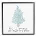 The Holiday Aisle® Snow Somewhere Else Holiday Tree by Kim Allen - Graphic Art on Canvas in Black/Brown/Green | 12 H x 12 W x 1.5 D in | Wayfair