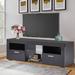 Latitude Run® Cabinet/Enclosed Storage TV Stand for TVs up to 55" Wood in Black | 15.75 H x 51.18 W x 13.78 D in | Wayfair