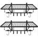 WFX Utility™ Tool Hook Ledges Garage Storage Racks Wire/Metal in Black | 13.4 H x 31.5 W x 14.2 D in | Wayfair 8327D1C711BB4BDEBBEB17A92855F71A