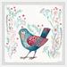 Red Barrel Studio® Fine Feathers - Picture Frame Print Metal in Black/Blue/Brown | 32 H x 32 W x 1.5 D in | Wayfair