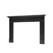 Modern Ember Lenwood Traditional Wood Fireplace Mantel Surround Kit Includes Wooden Mantel Surround & Shelf in Black | 54 H x 72 W x 8 D in | Wayfair