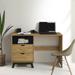 Corrigan Studio® Kathia Desk Wood in Black/Brown | 29.13 H x 43.3 W x 15.9 D in | Wayfair 829ABFE80D21401F86BD8375622C433F