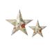 Foundry Select 2 Piece Spring Bird Star Wall Décor Set Metal in Blue/Gray/Green | 24.8 H x 2 W x 24.8 D in | Wayfair