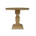 Rosalind Wheeler Anniemarie 36" Rubberwood Solid Wood Pedestal Dining Table Wood in Brown | 30 H x 30 W x 30 D in | Wayfair